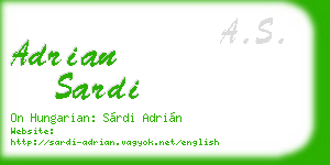 adrian sardi business card